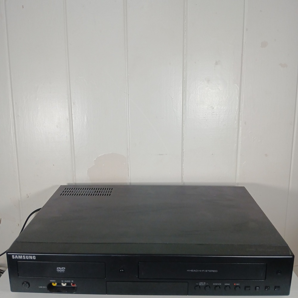 Samsung DVD VCR Combo Player DVD-V9800 Black HDMI 4-Head Hi-Fi Stereo